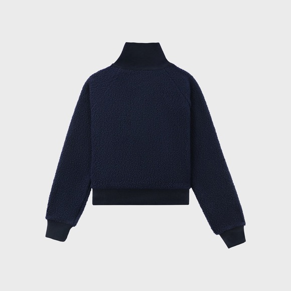 Sporty & Rich Sherpa Quarter Zip Pullover - Picture 4 of 6